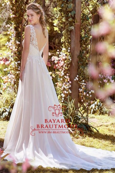 Brautmode Luzern ist ein romantisches, verspieltes A-Linie Brautkleid