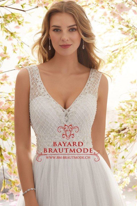 Hochzeitskleid Sitten ein A-Linien Brautkleid