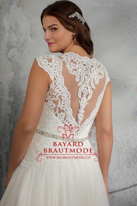 Hochzeitskleid Delemont romatischen Ball-Brautkleid auch für mollige Bräute