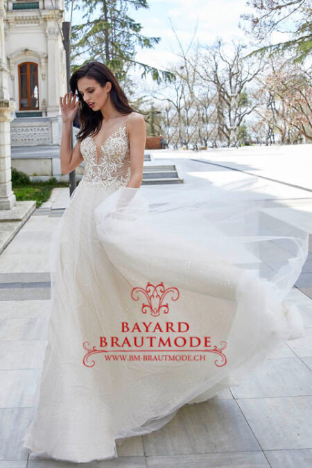Designer Hochzeitskleid Arth mit A-Linien Silhouette