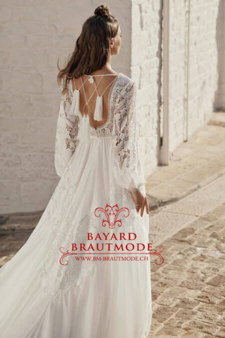 Hochzeitskleid Geuensee – Boho-Brautkleid in A-Linie